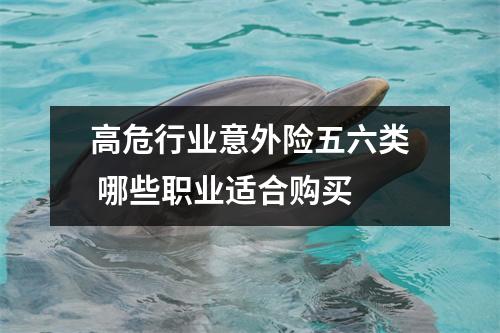高危行业意外险五六类 哪些职业适合购买 