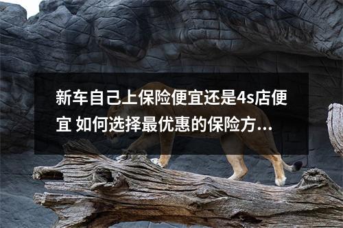 新车自己上保险便宜还是4s店便宜 如何选择最优惠的保险方案