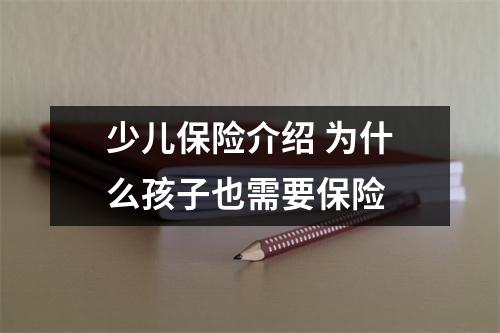少儿保险介绍 为什么孩子也需要保险 