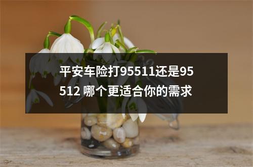 平安车险打95511还是95512 哪个更适合你的需求