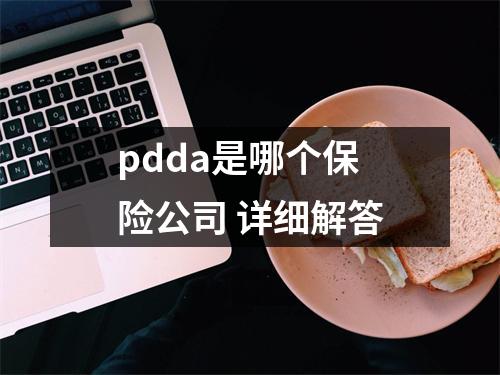 pdda是哪个保险公司 详细解答