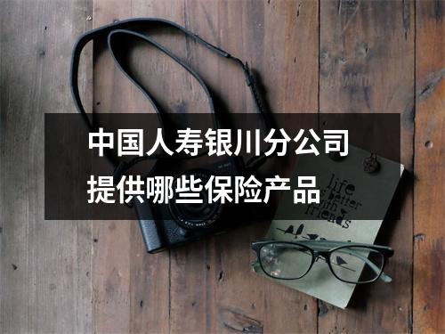 中国人寿银川分公司 提供哪些保险产品 
