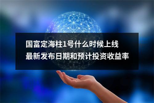 国富定海柱1号什么时候上线 最新发布日期和预计投资收益率