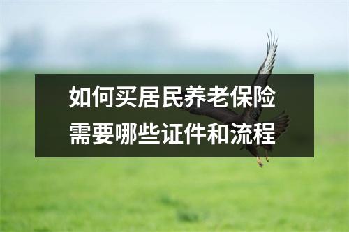 如何买居民养老保险 需要哪些证件和流程