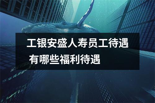 工银安盛人寿员工待遇 有哪些福利待遇