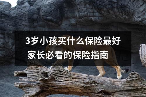 3岁小孩买什么保险最好 家长必看的保险指南