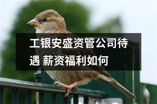 工银安盛资管公司待遇 薪资福利如何 
