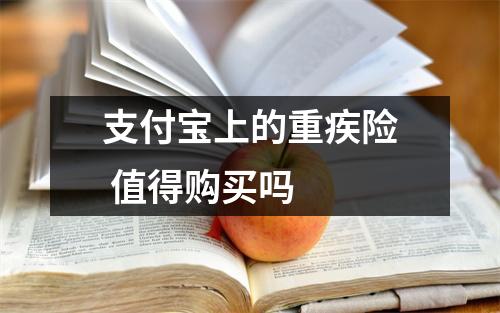 支付宝上的重疾险 值得购买吗 