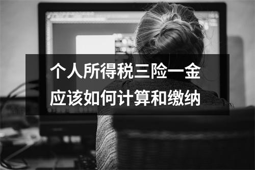 个人所得税三险一金 应该如何计算和缴纳