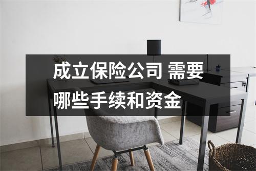 成立保险公司 需要哪些手续和资金 