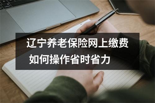 辽宁养老保险网上缴费 如何操作省时省力