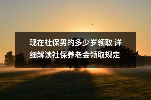 现在社保男的多少岁领取 详细解读社保养老金领取规定