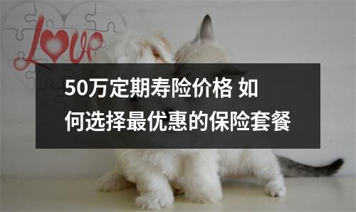 50万定期寿险价格 如何选择最优惠的保险套餐