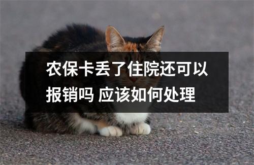 农保卡丢了住院还可以报销吗 应该如何处理