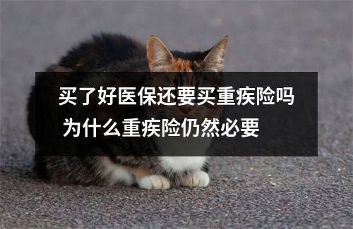 买了好医保还要买重疾险吗 为什么重疾险仍然必要