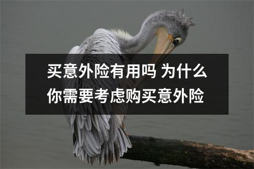 买意外险有用吗 为什么你需要考虑购买意外险