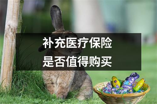 补充医疗保险 是否值得购买 