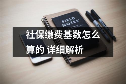 社保缴费基数怎么算的 详细解析