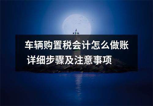 车辆购置税会计怎么做账 详细步骤及注意事项