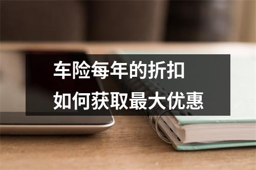 车险每年的折扣 如何获取最大优惠