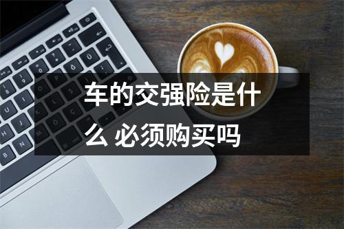 车的交强险是什么 必须购买吗