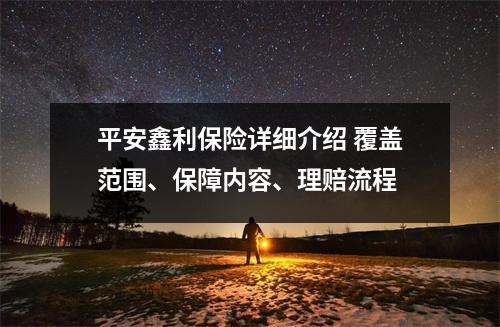平安鑫利保险详细介绍 覆盖范围、保障内容、理赔流程