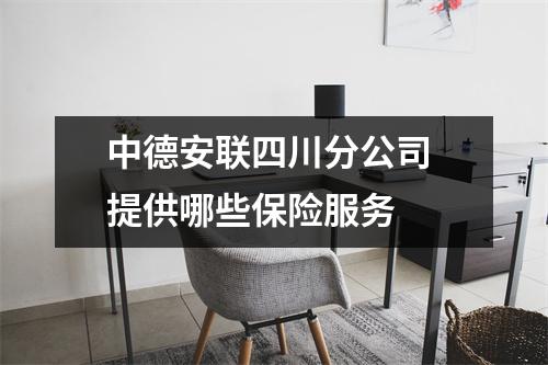 中德安联四川分公司 提供哪些保险服务 