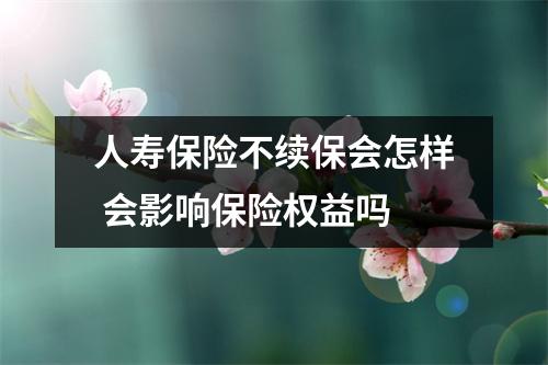 人寿保险不续保会怎样 会影响保险权益吗