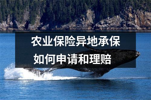 农业保险异地承保 如何申请和理赔