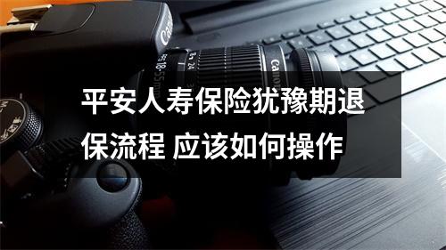 平安人寿保险犹豫期退保流程 应该如何操作
