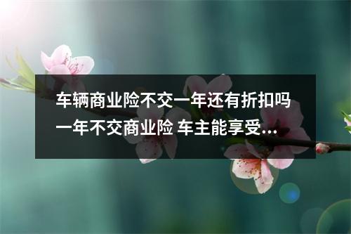 车辆商业险不交一年还有折扣吗 一年不交商业险 车主能享受哪些优惠