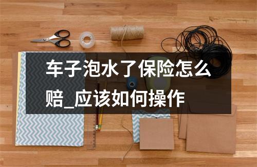 车子泡水了保险怎么赔_应该如何操作