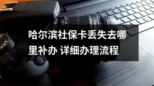哈尔滨社保卡丢失去哪里补办 详细办理流程