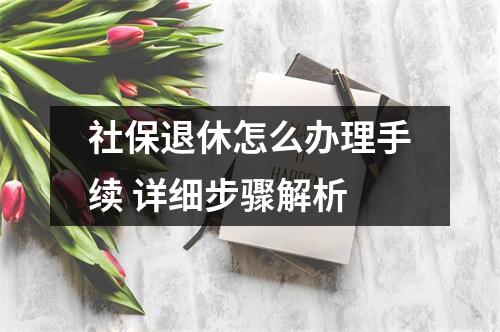 社保退休怎么办理手续 详细步骤解析