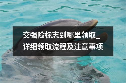 交强险标志到哪里领取_详细领取流程及注意事项