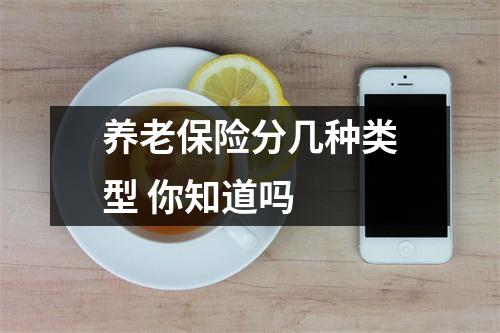 养老保险分几种类型 你知道吗 