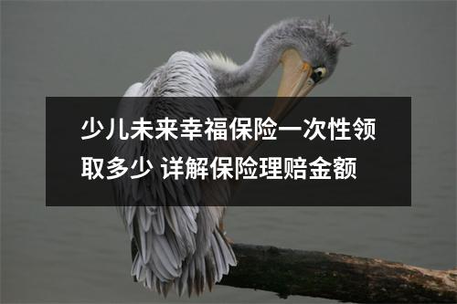 少儿未来幸福保险一次性领取多少 详解保险理赔金额