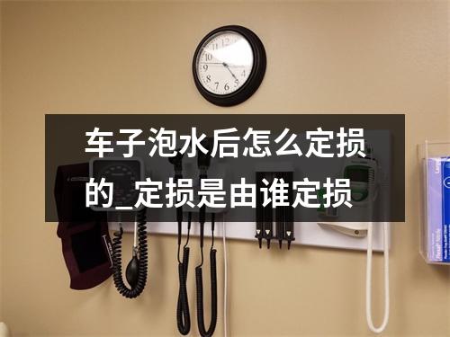 车子泡水后怎么定损的_定损是由谁定损