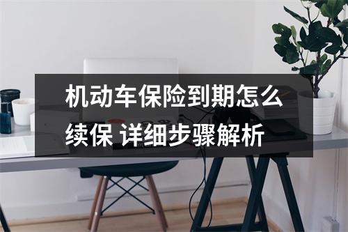 机动车保险到期怎么续保 详细步骤解析