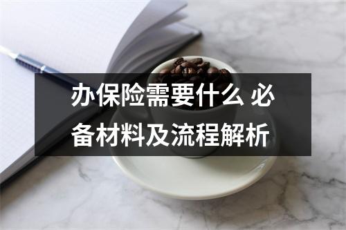 办保险需要什么 必备材料及流程解析