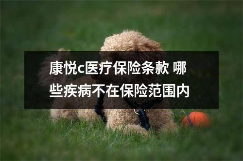 康悦c医疗保险条款 哪些疾病不在保险范围内 