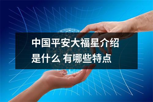 中国平安大福星介绍 是什么 有哪些特点 