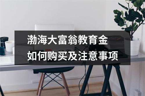 渤海大富翁教育金 如何购买及注意事项
