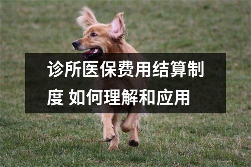 诊所医保费用结算制度 如何理解和应用