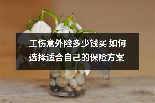 工伤意外险多少钱买 如何选择适合自己的保险方案