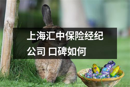 上海汇中保险经纪公司 口碑如何 