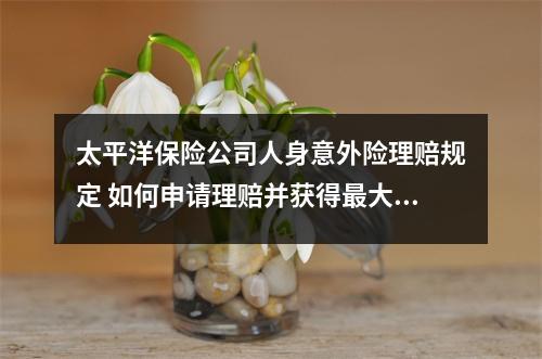 太平洋保险公司人身意外险理赔规定 如何申请理赔并获得最大赔偿