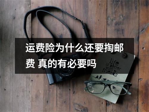运费险为什么还要掏邮费 真的有必要吗 