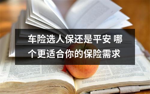 车险选人保还是平安 哪个更适合你的保险需求