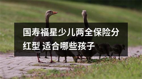 国寿福星少儿两全保险分红型 适合哪些孩子